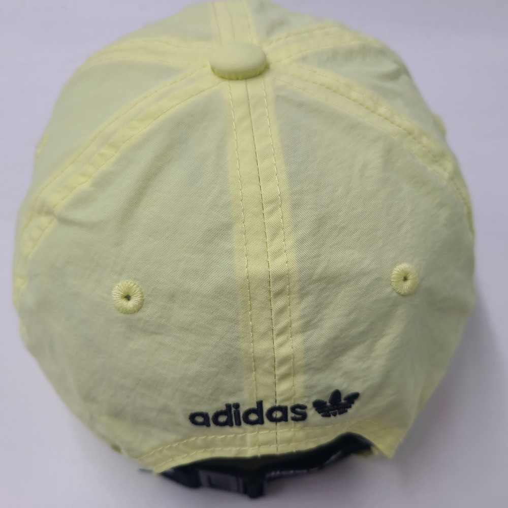 Adidas Hat Strapback Yellow Trefoil Logo Nylon The Brand With The 3 Stripes Men - Picture 12 of 16